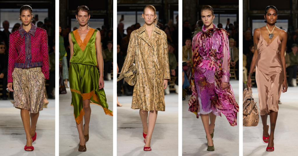 Revisão da coleção Dries Van Noten Primavera 2025